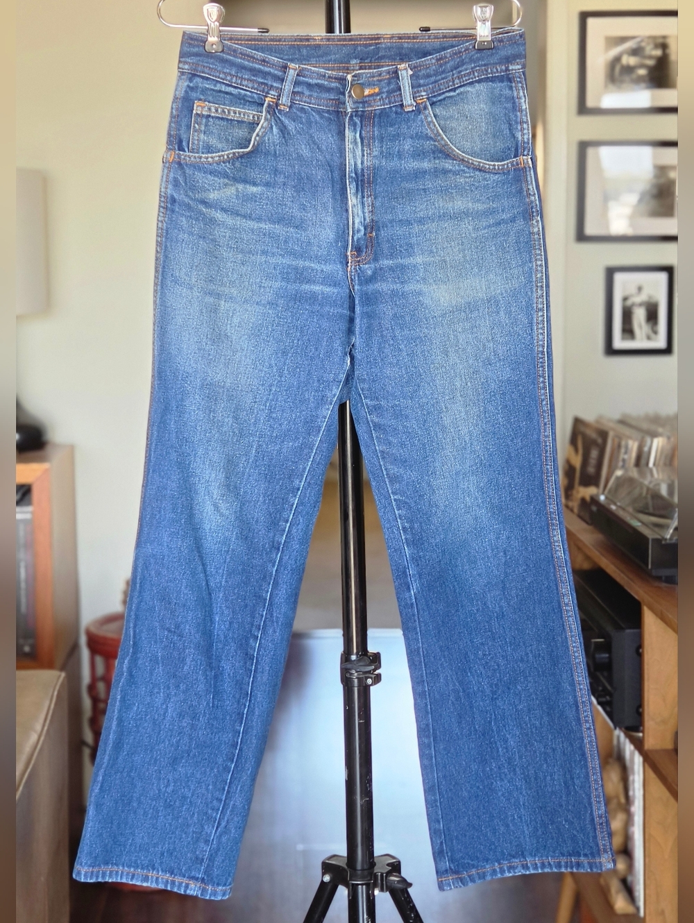 Mens VTG 70s Bootcut Jeans - Western Boho Retro